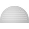 Ekena Millwork Round Top Surface Mount PVC Gable Vent: Functional, w/ 2"W x 2"P Brickmould Sill Frame, 40"W x 24"H GVPRT40X2403SF - alternate 2